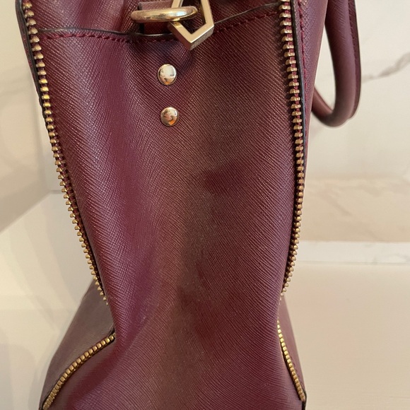 Rebecca minkoff wine red genuine leather handbag excellent condition quality - Picture 2 of 3